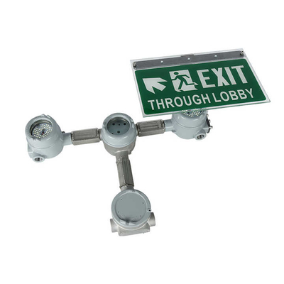 3-6W বিস্ফোরণ প্রমাণ LED প্রস্থান জরুরী হালকা রাসায়নিক শিল্প IP66 জলরোধী গ্যাস স্টেশন